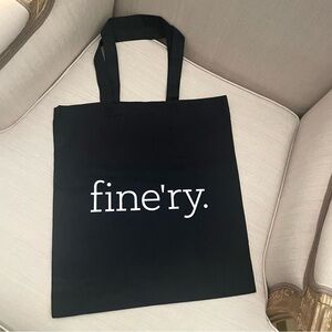 💖 fine’ry finery everyone deserves to feel fine shopping tote shoulder gift bag